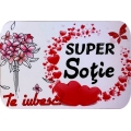 Magnet cartonat rotunjit, Super Sotie!